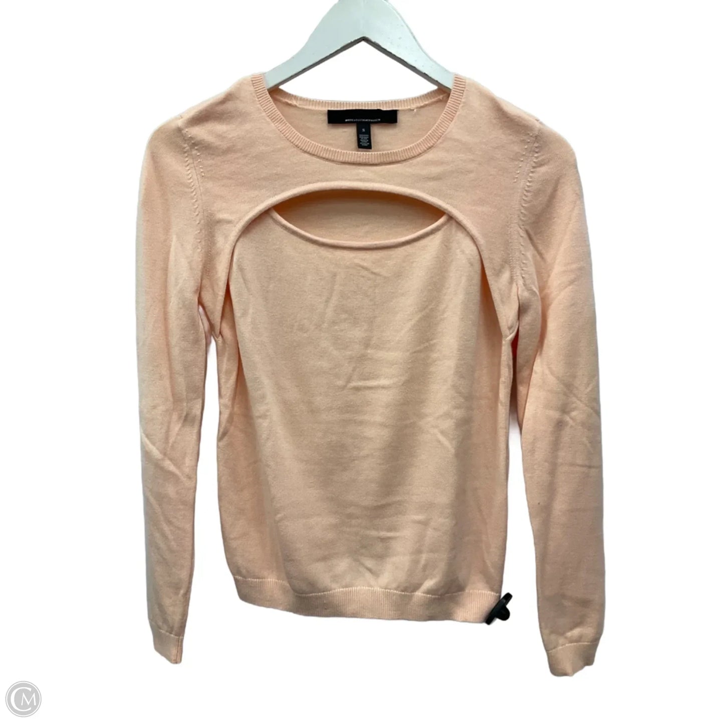 Top Long Sleeve By White House Black Market In Peach, Size: S