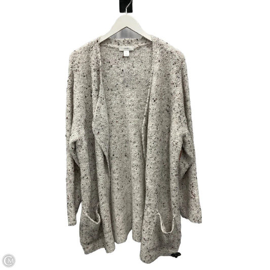 Sweater Cardigan By Cj Banks In Cream, Size: 2x