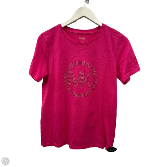 Top Short Sleeve By Michael By Michael Kors In Pink, Size: S
