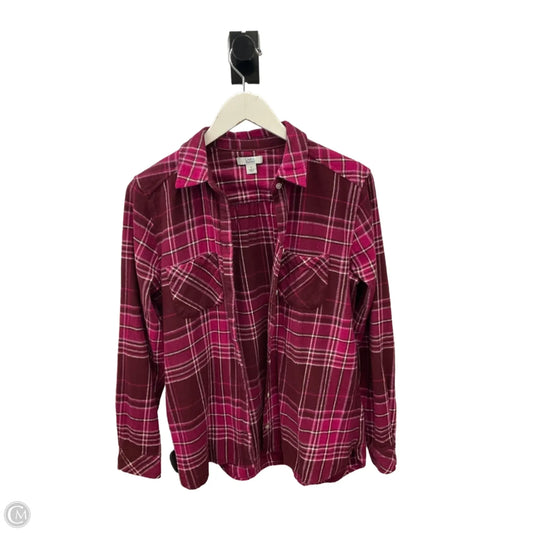 Top Long Sleeve By Croft And Barrow In Pink, Size: S