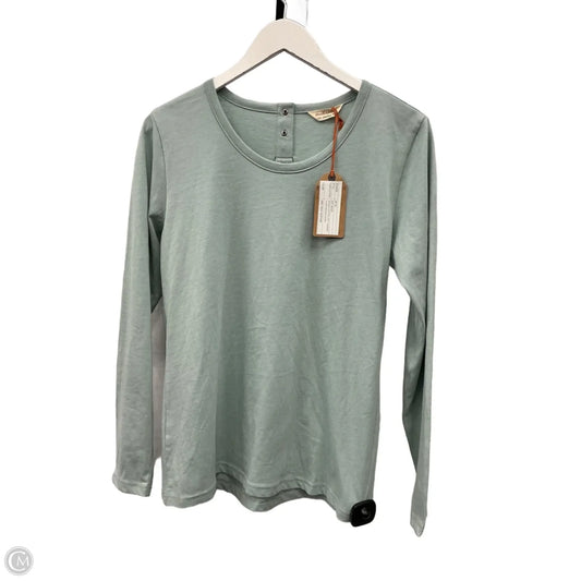 Top Long Sleeve By Weatherproof In Aqua, Size: S