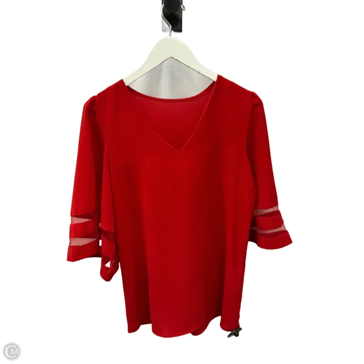 Top Short Sleeve By Clothes Mentor In Red, Size: S