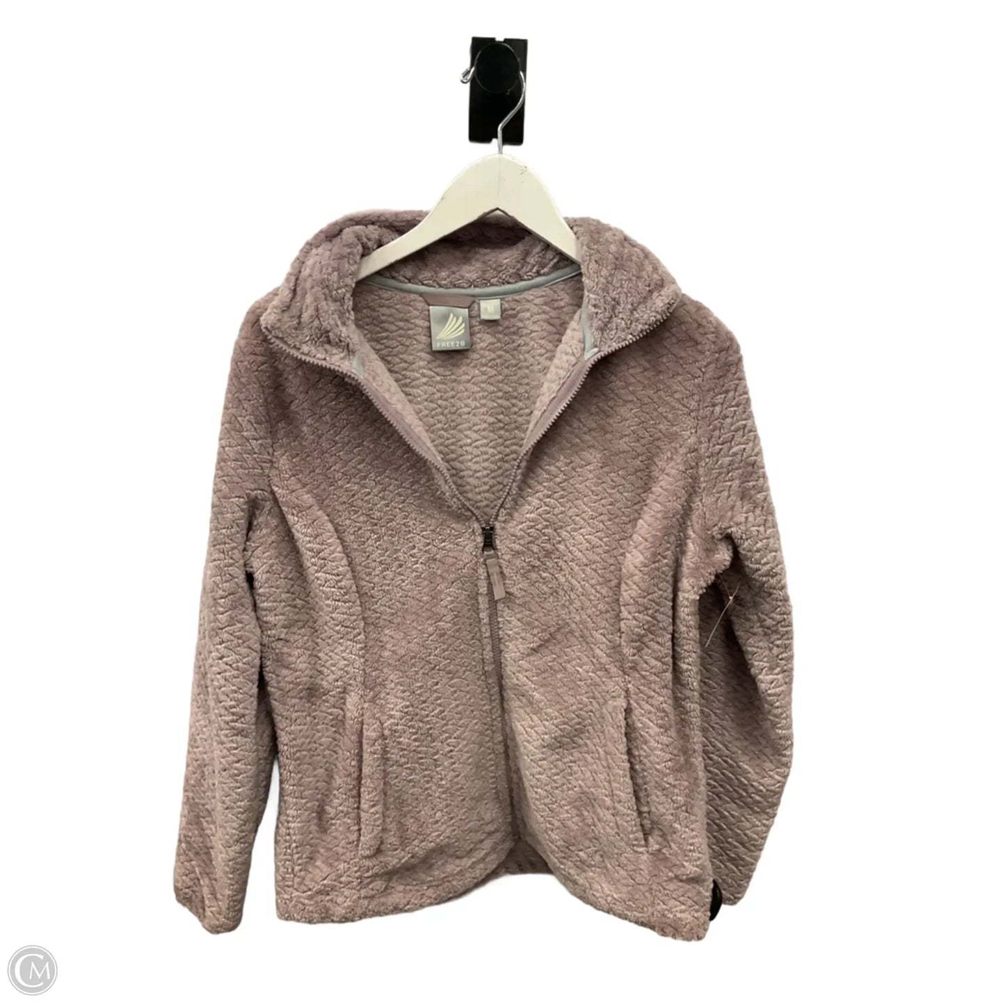 Jacket Faux Fur & Sherpa By Clothes Mentor In Purple, Size: M