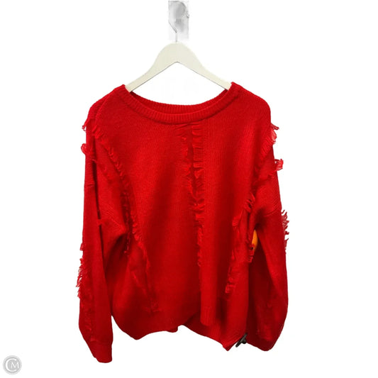 Sweater By Bar Iii In Red, Size: Xl