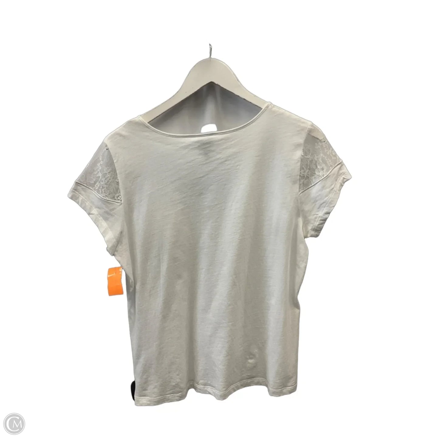Top Short Sleeve By Cabi In White, Size: M