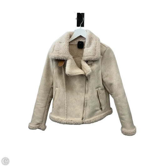 Jacket Faux Fur & Sherpa By Clothes Mentor In Pink, Size: S