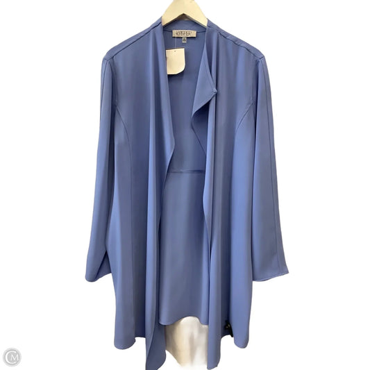 Cardigan By Kasper In Purple, Size: Xl