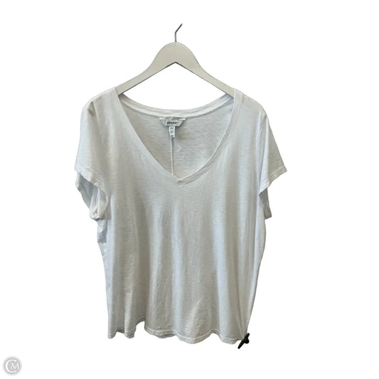 Top Short Sleeve Basic By Spanx In White, Size: 2x