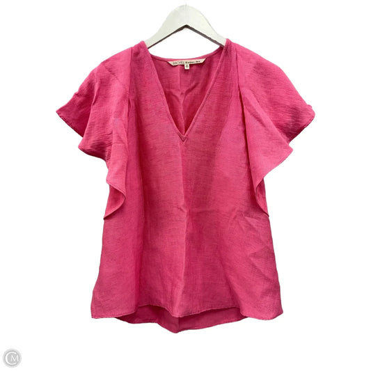Top Short Sleeve By Rachel Roy In Pink, Size: M