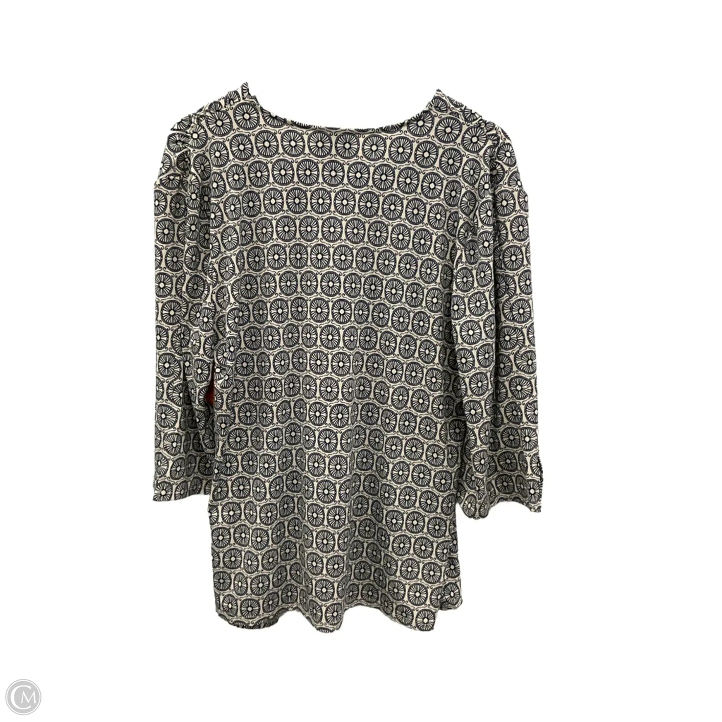 Top 3/4 Sleeve By Jm Collections In Navy, Size: Xl