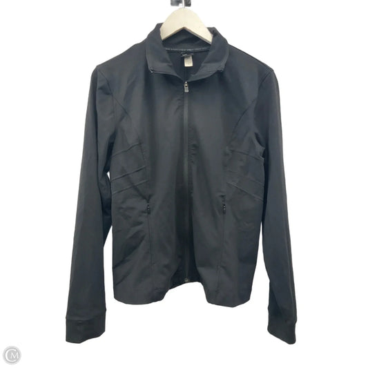 Athletic Jacket By Victorias Secret In Black, Size: L
