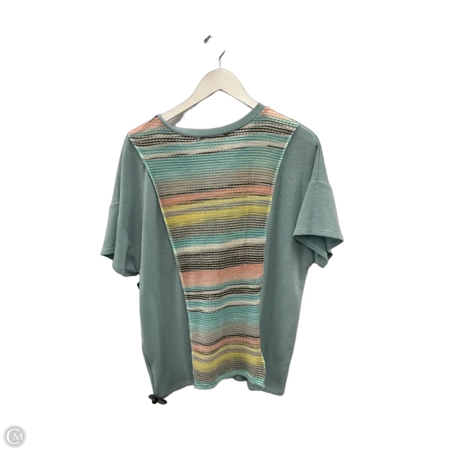 Top Short Sleeve By Clothes Mentor In Aqua, Size: L