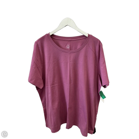 Top Short Sleeve By Cj Banks In Purple, Size: 2x