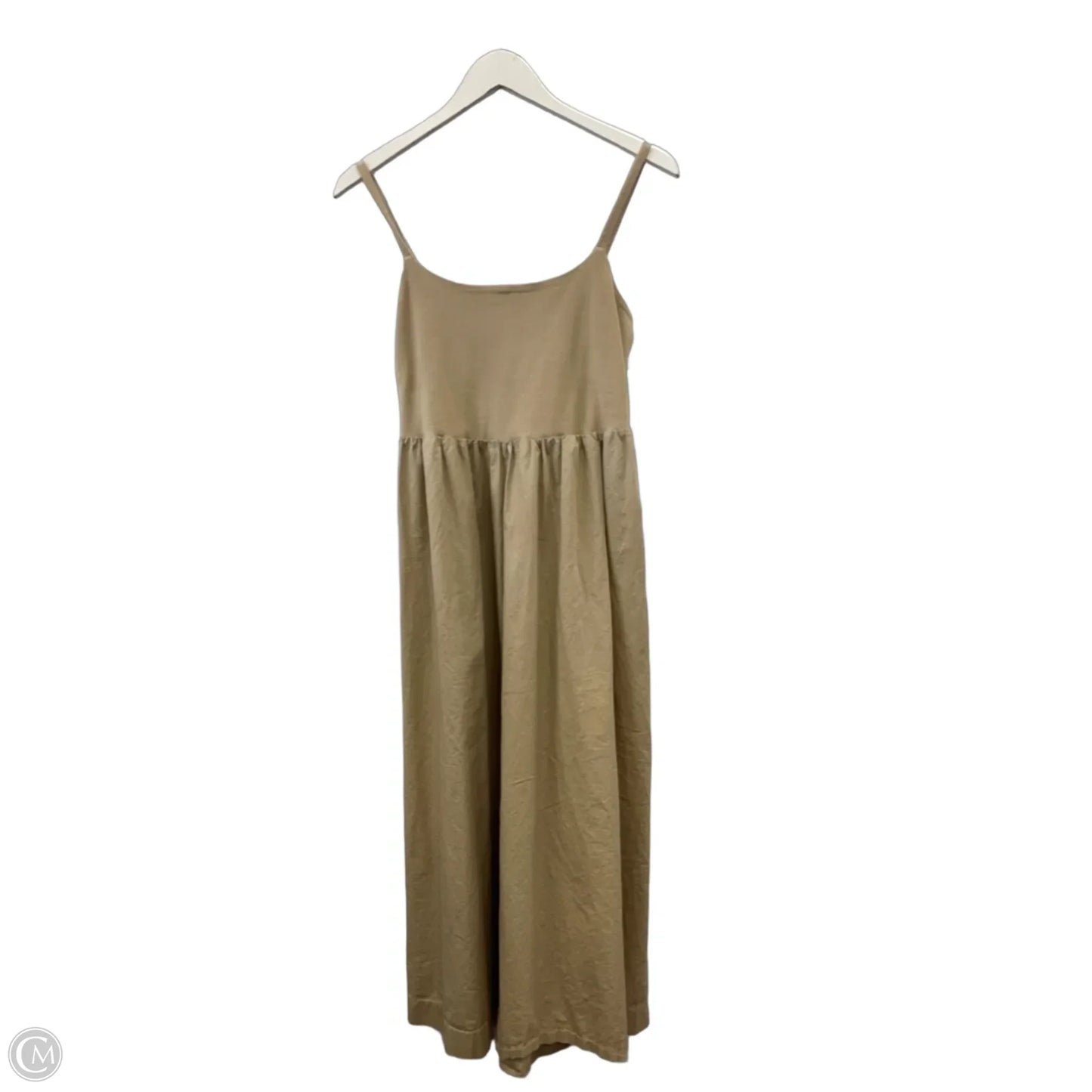 Dress Casual Midi By Old Navy In Tan, Size: M