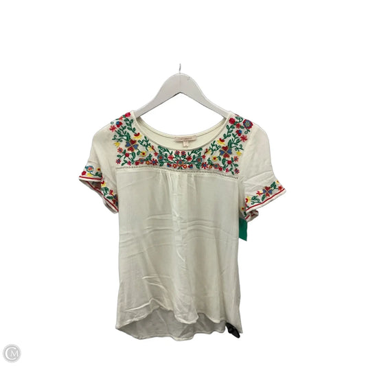 Top Short Sleeve By Skies Are Blue In Multi-colored, Size: M