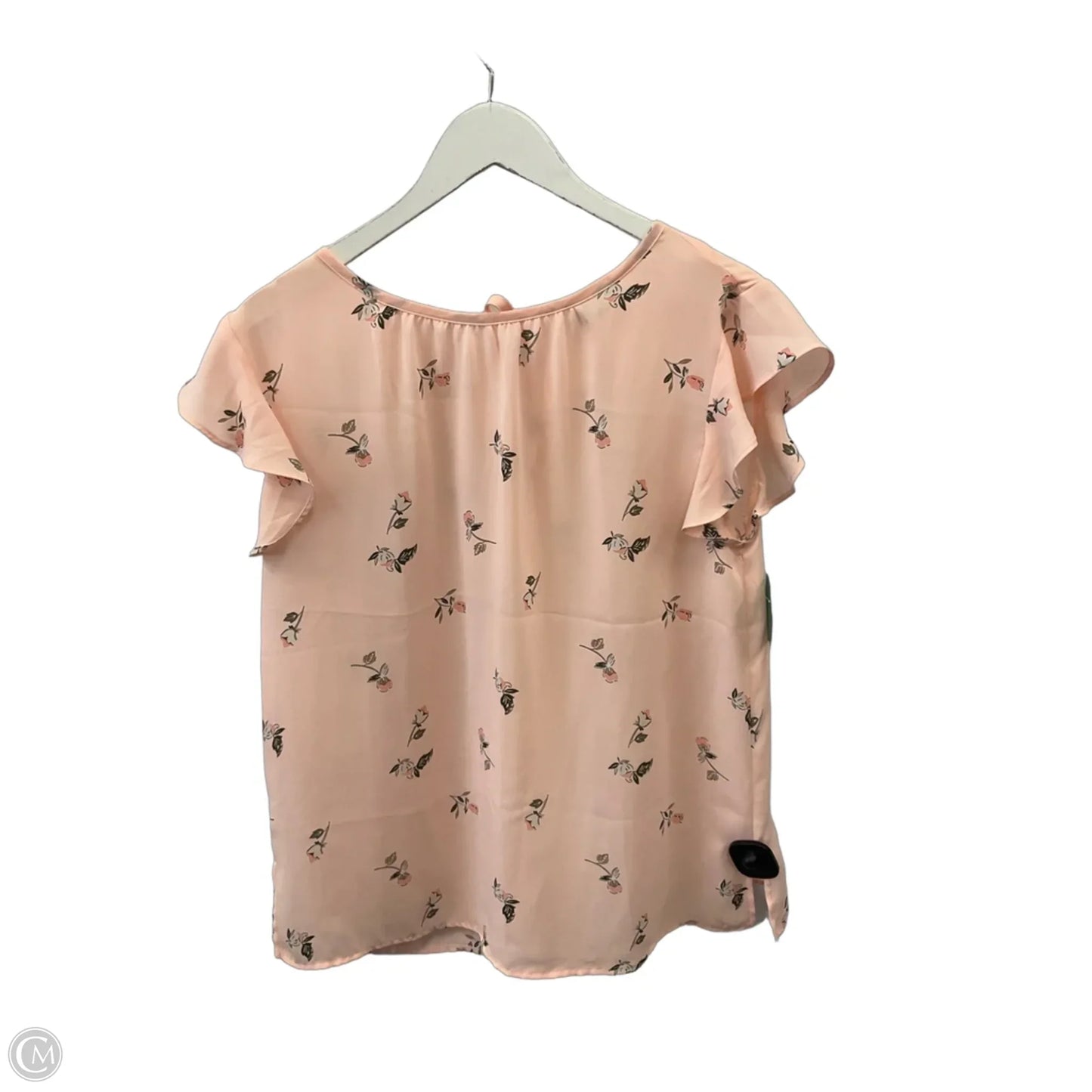Top Short Sleeve By Loft In Peach, Size: M