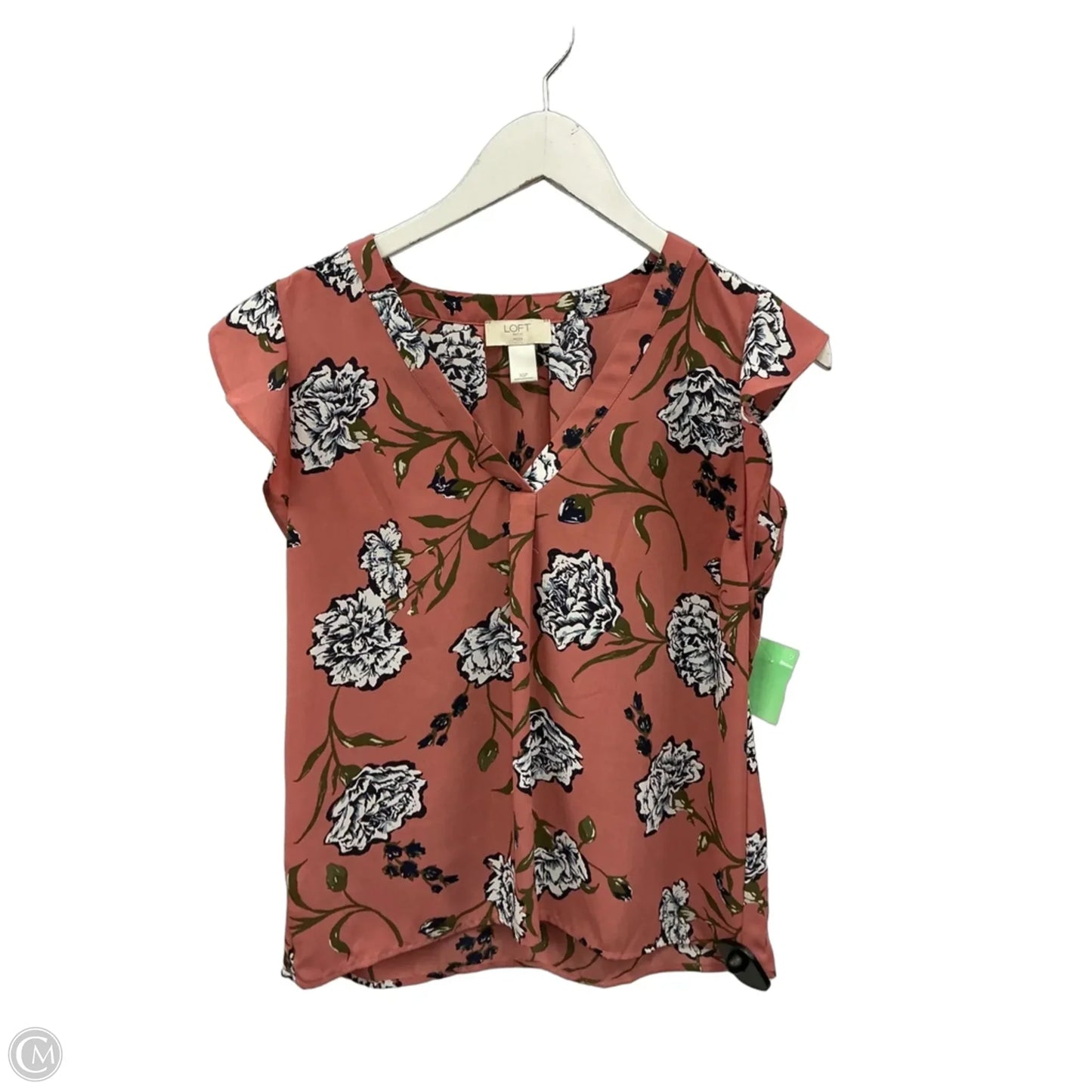 Top Short Sleeve By Loft In Mauve, Size: Xsp