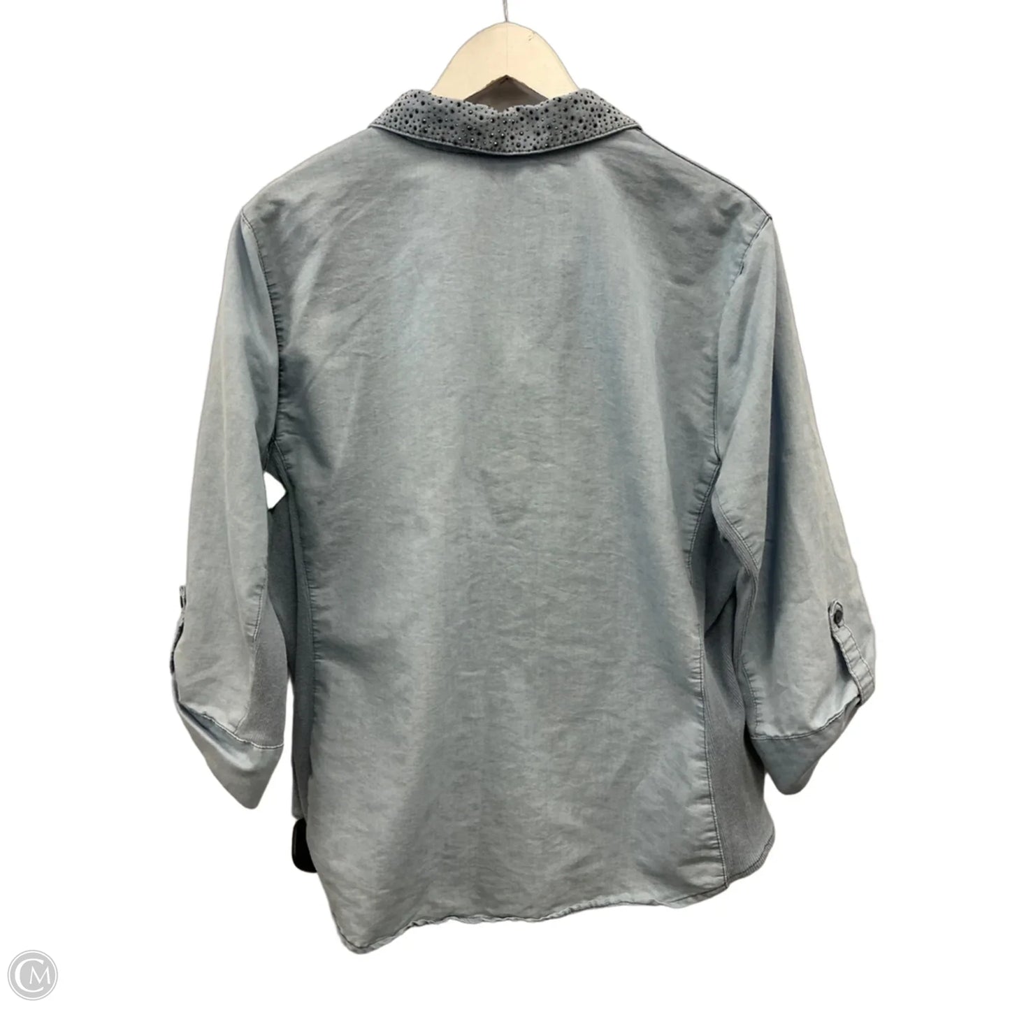 Top Long Sleeve By Ci Sono In Blue, Size: 2x