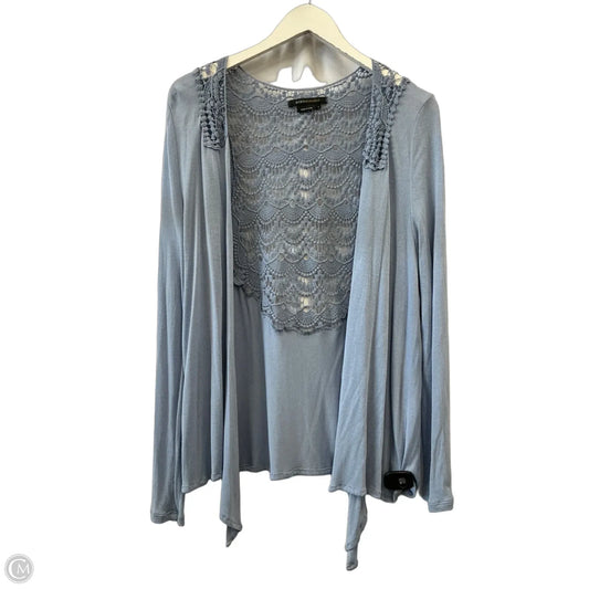 Sweater Cardigan By Bcbgmaxazria In Blue, Size: L