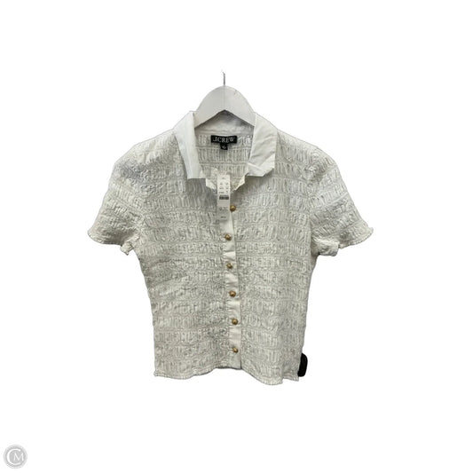 Top Short Sleeve By J. Crew In White, Size: S