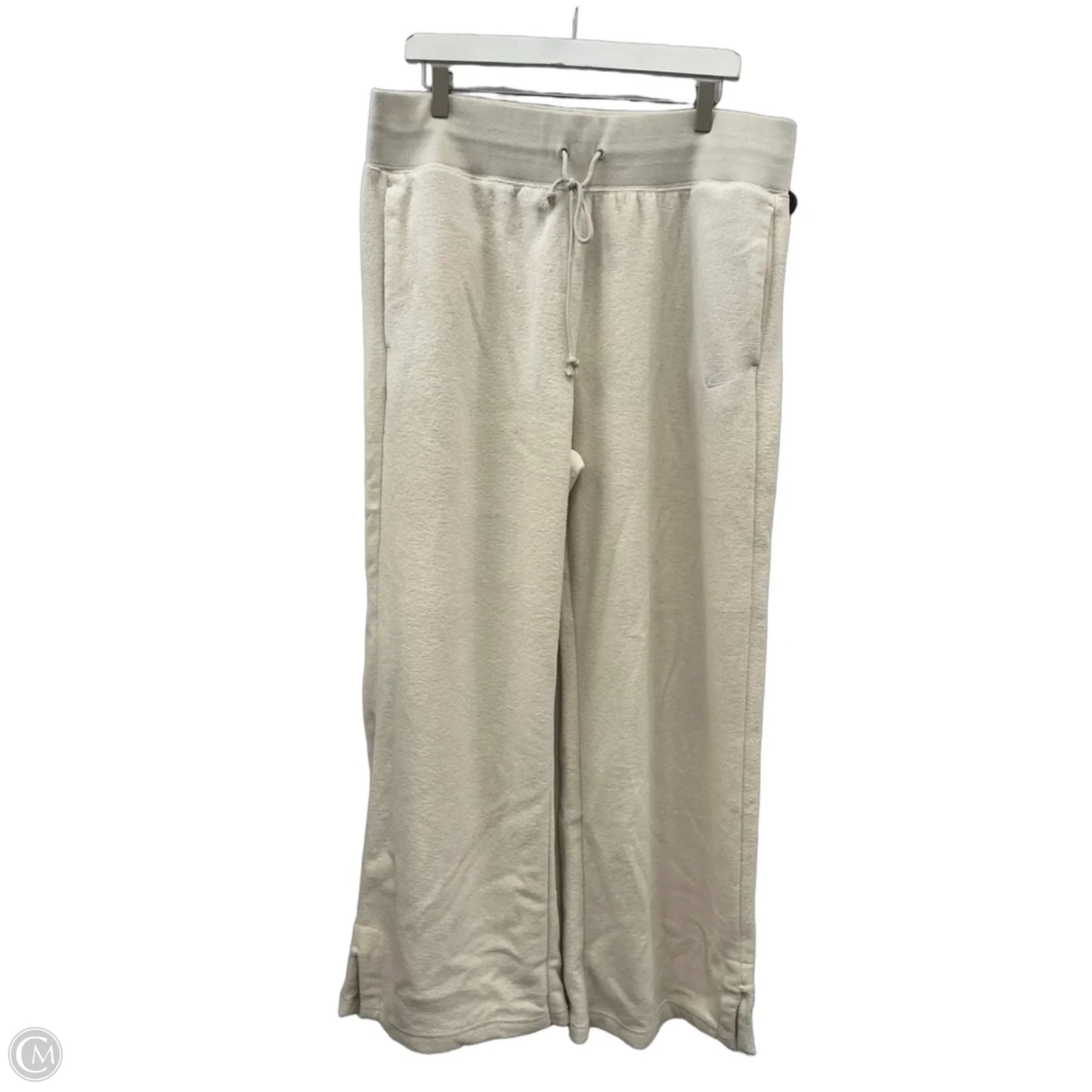 Athletic Pants By Nike Apparel In Cream, Size: Xl