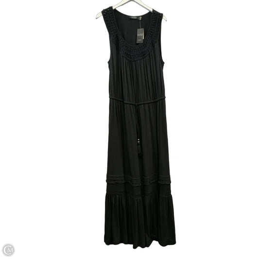 Dress Casual Maxi By Ralph Lauren In Black, Size: Xl