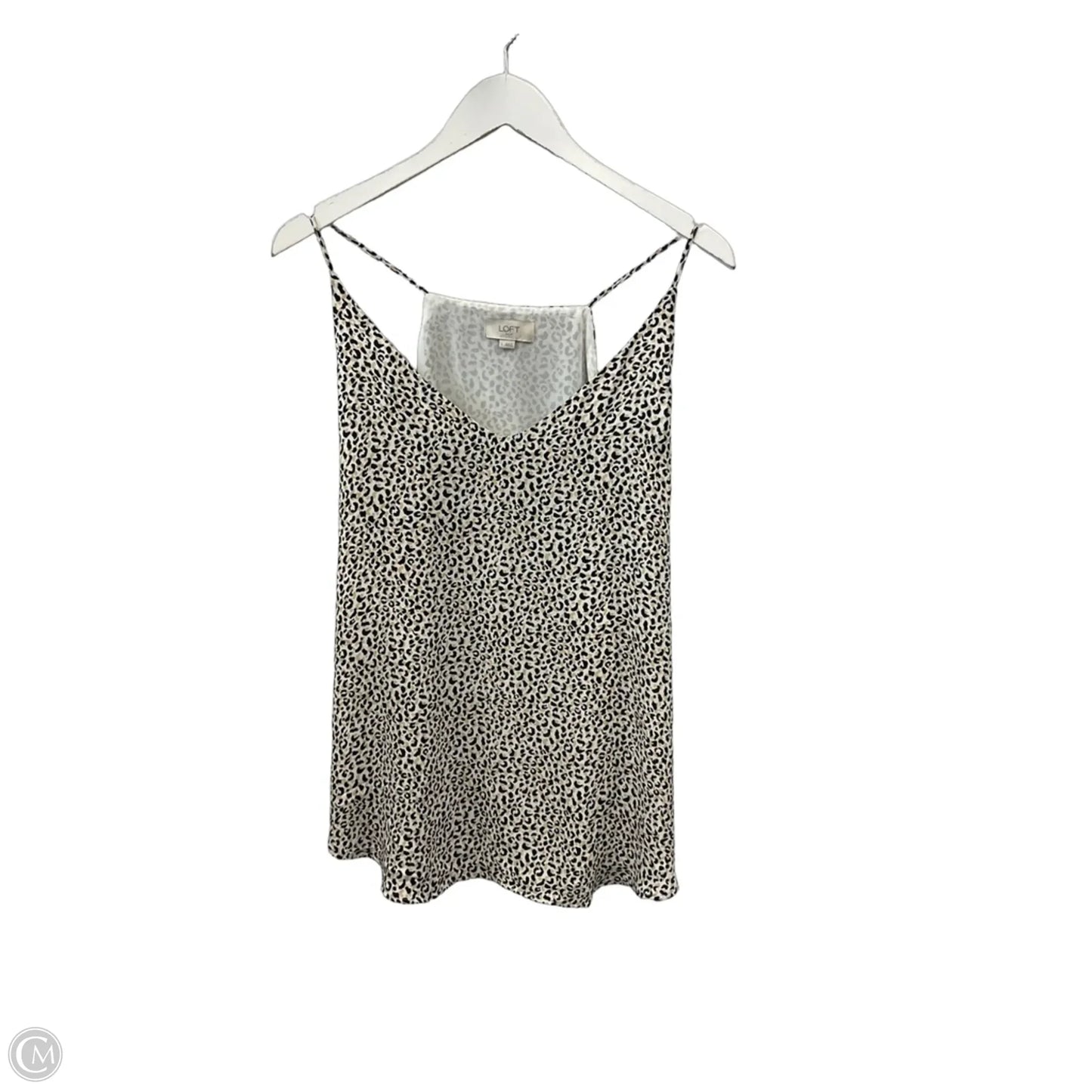 Top Sleeveless By Loft In Animal Print, Size: L
