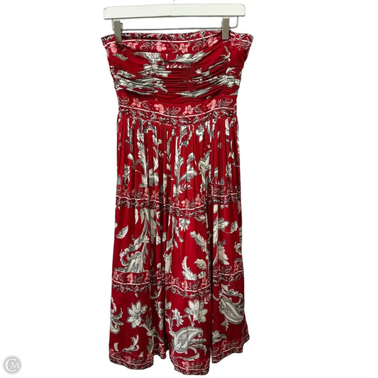 Dress Party Midi By White House Black Market In Red, Size: M