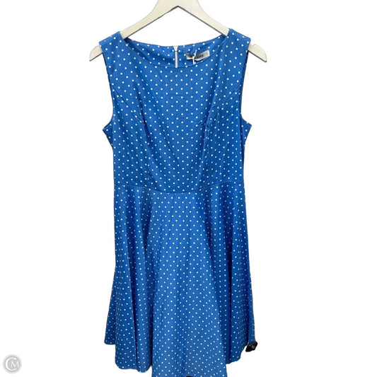 Dress Casual Midi By Grace Karin In Blue & White, Size: M