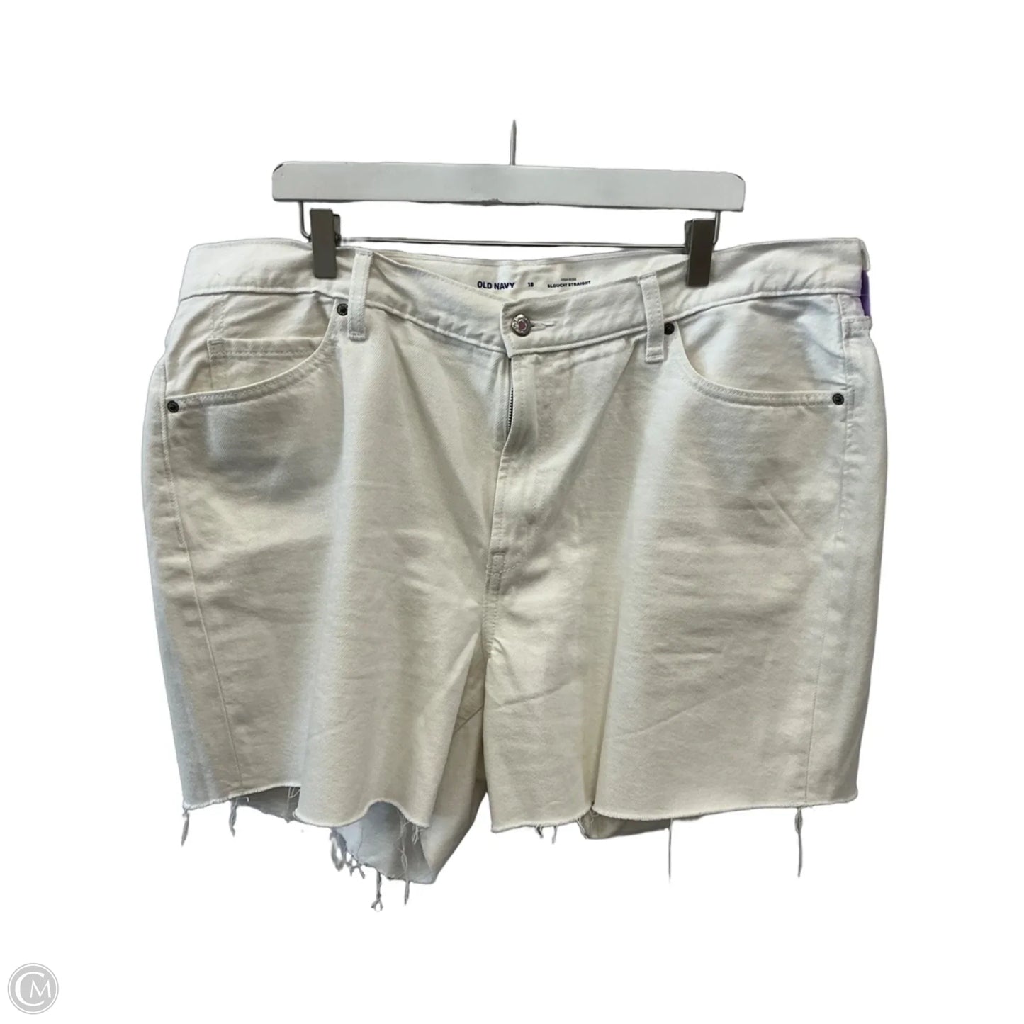 Shorts By Old Navy In White Denim, Size: 18