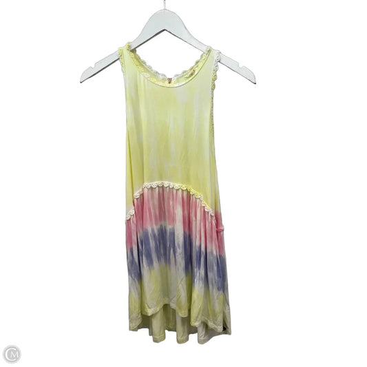 Top Sleeveless By Pol In Yellow, Size: S