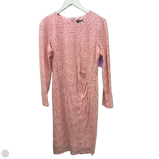 Dress Party Midi By Kasper In Pink, Size: S