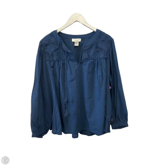 Top Long Sleeve By Calypso St Barth In Navy, Size: 3x