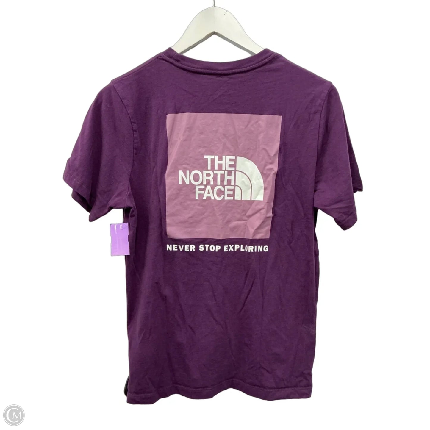 Athletic Top Short Sleeve By The North Face In Purple, Size: M