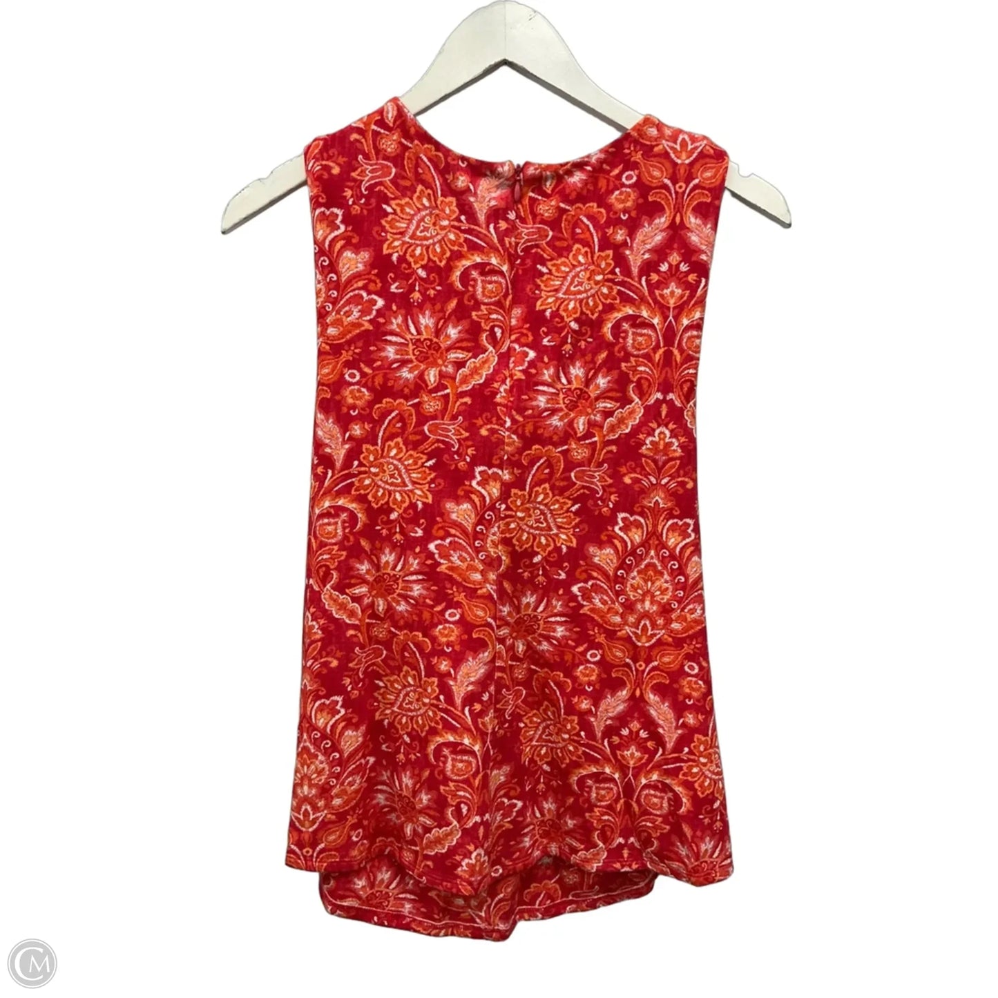 Top Sleeveless By Soft Surroundings In Orange & Pink, Size: L