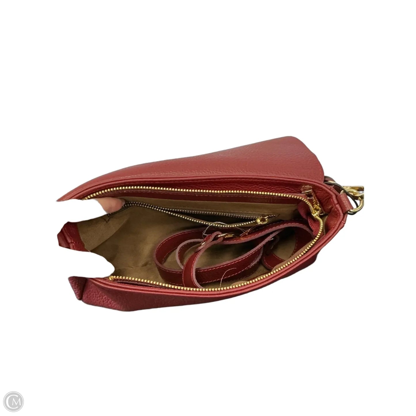 Crossbody Leather By Clothes Mentor, Size: Medium
