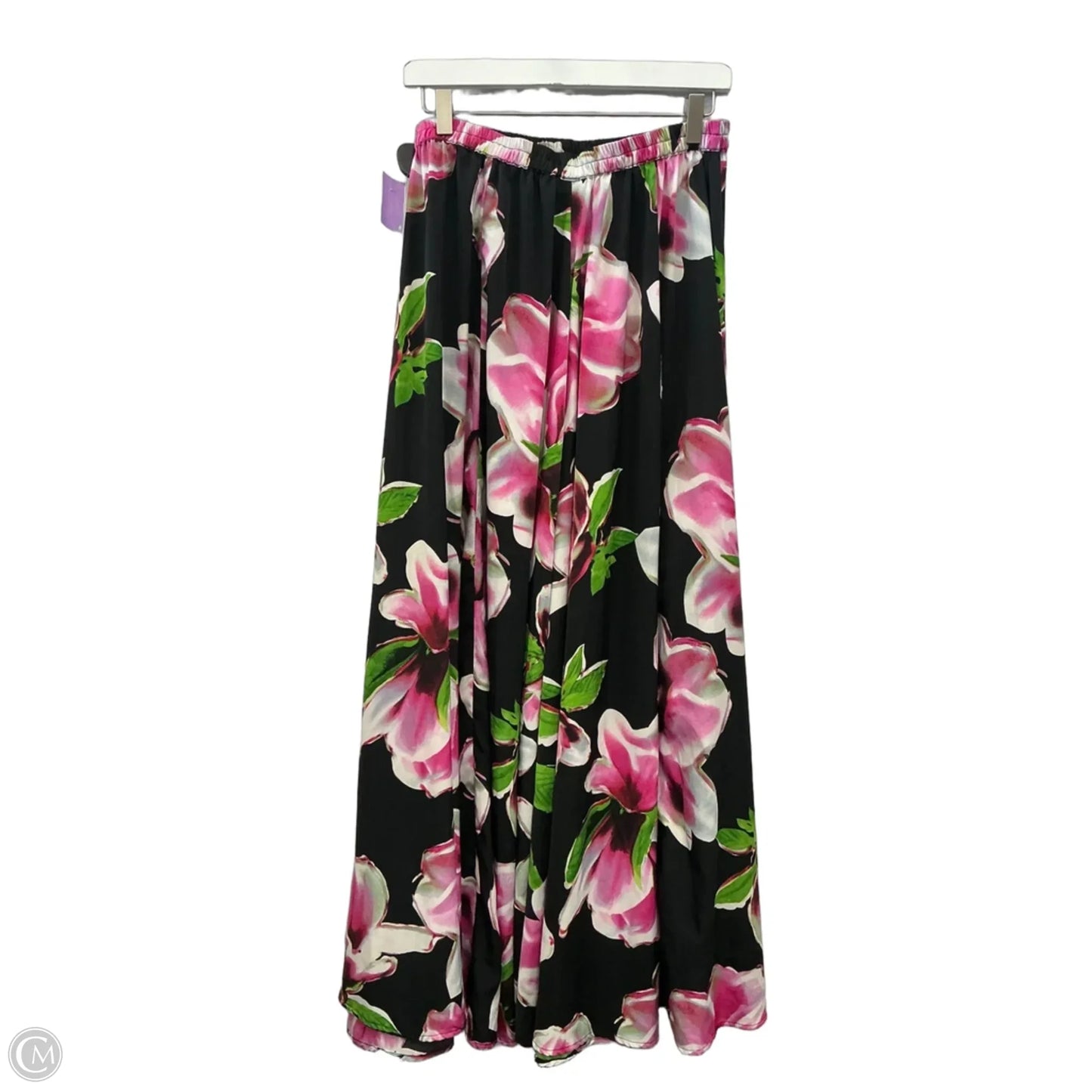 Skirt Maxi By Roz And Ali In Black & Pink, Size: 8