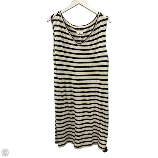 Dress Casual Midi By Lou And Grey In Black & Cream, Size: L