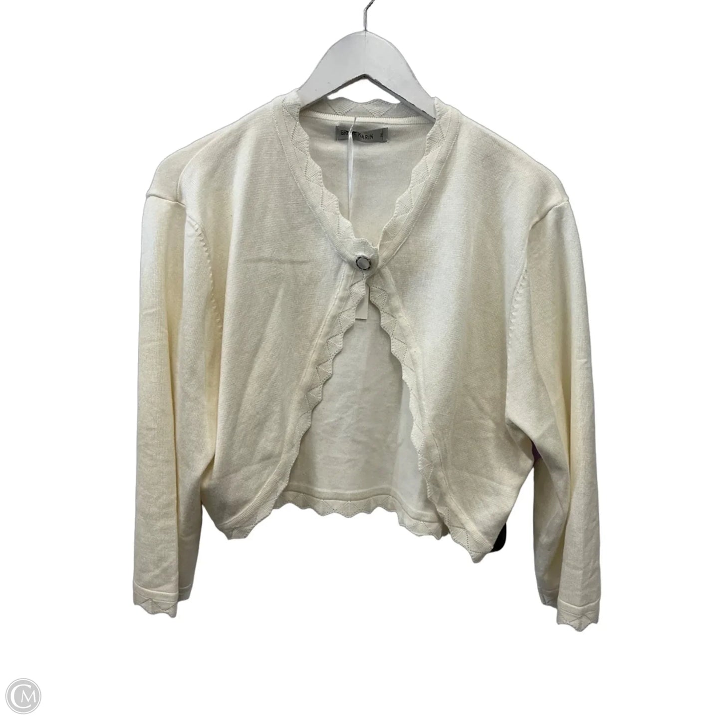 Sweater Cardigan By Grace Karin In Cream, Size: 2x
