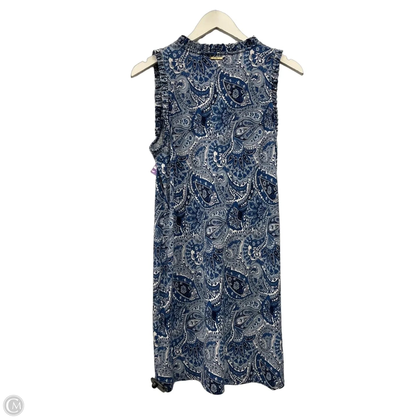 Dress Casual Midi By Michael By Michael Kors In Blue, Size: M