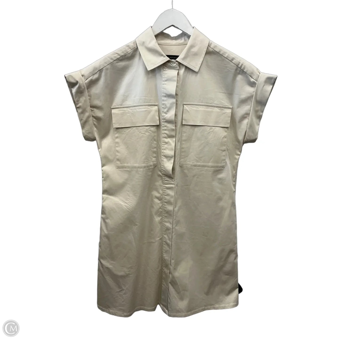 Dress Casual Midi By Banana Republic In Cream, Size: S