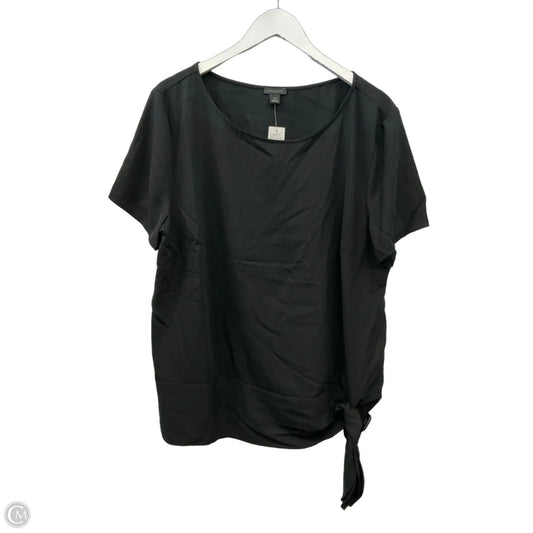 Top Short Sleeve By Ann Taylor In Black, Size: Xxl