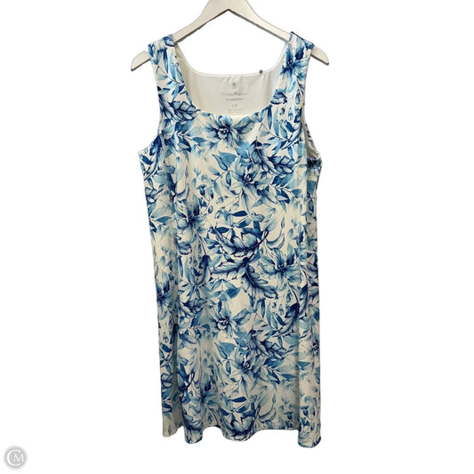 Athletic Dress By Tommy Bahama In Blue & White, Size: L