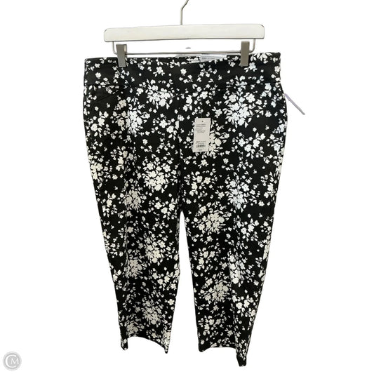 Capris By Croft And Barrow In Black & White, Size: 12