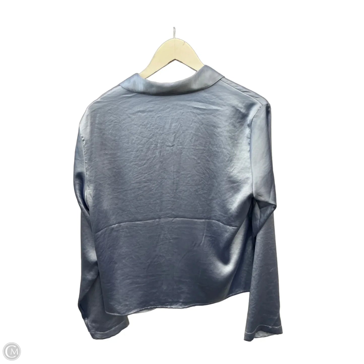 Top Long Sleeve By Express In Blue, Size: L