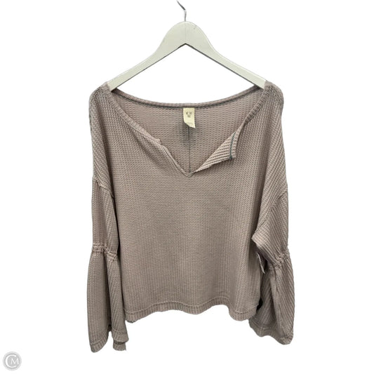 Top Long Sleeve By We The Free In Purple, Size: S