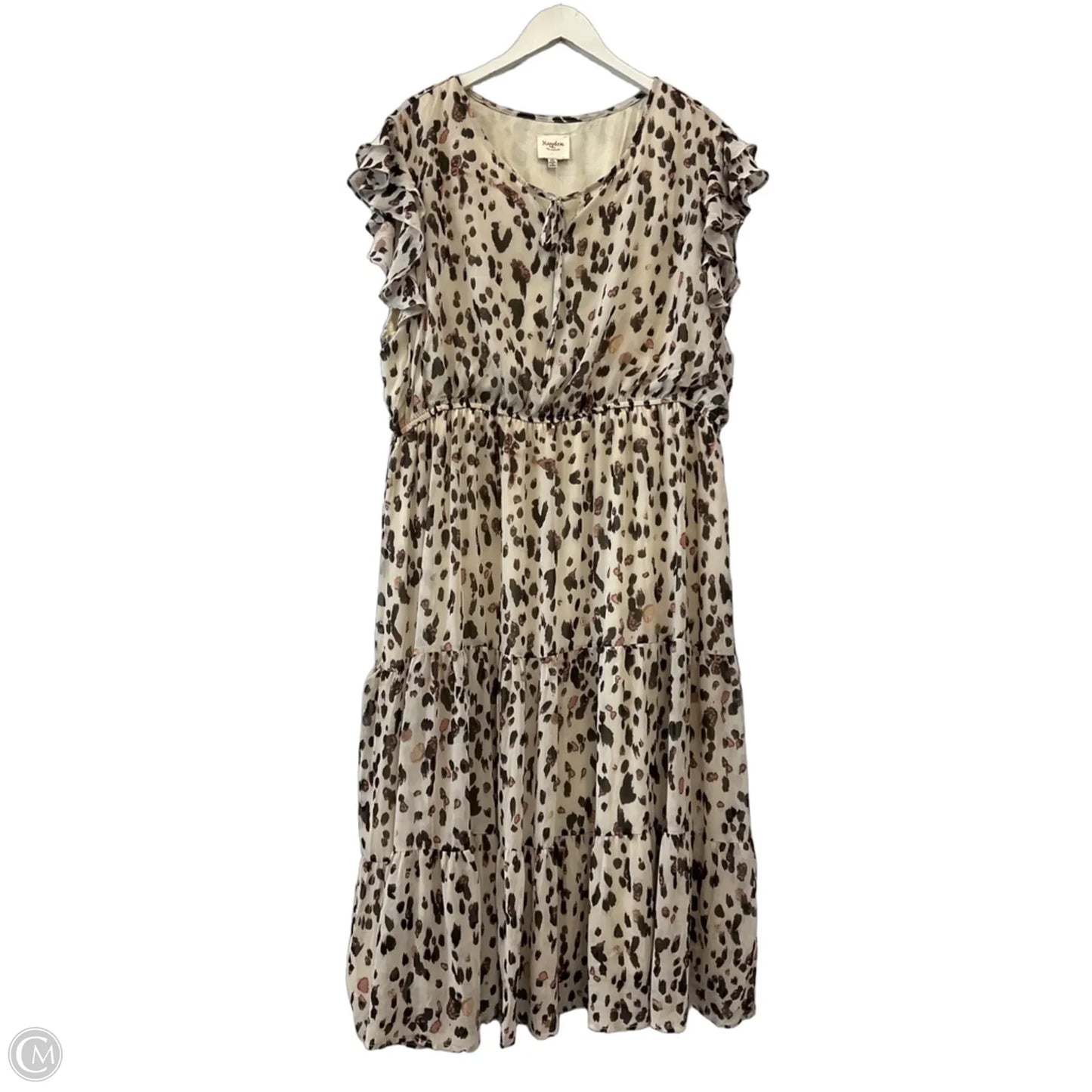 Dress Casual Midi By Hayden La In Animal Print, Size: 2x
