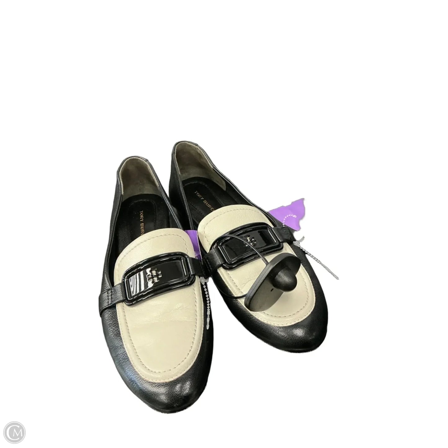 Shoes Designer By Tory Burch In Black & Cream, Size: 6