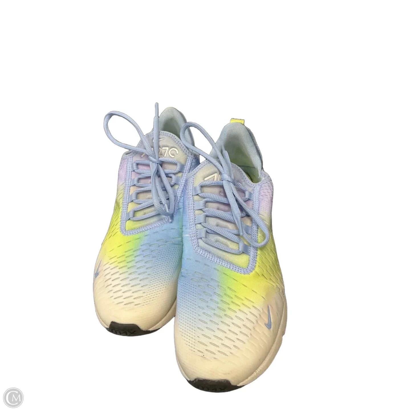 Shoes Athletic By Nike In Blue & Yellow, Size: 9