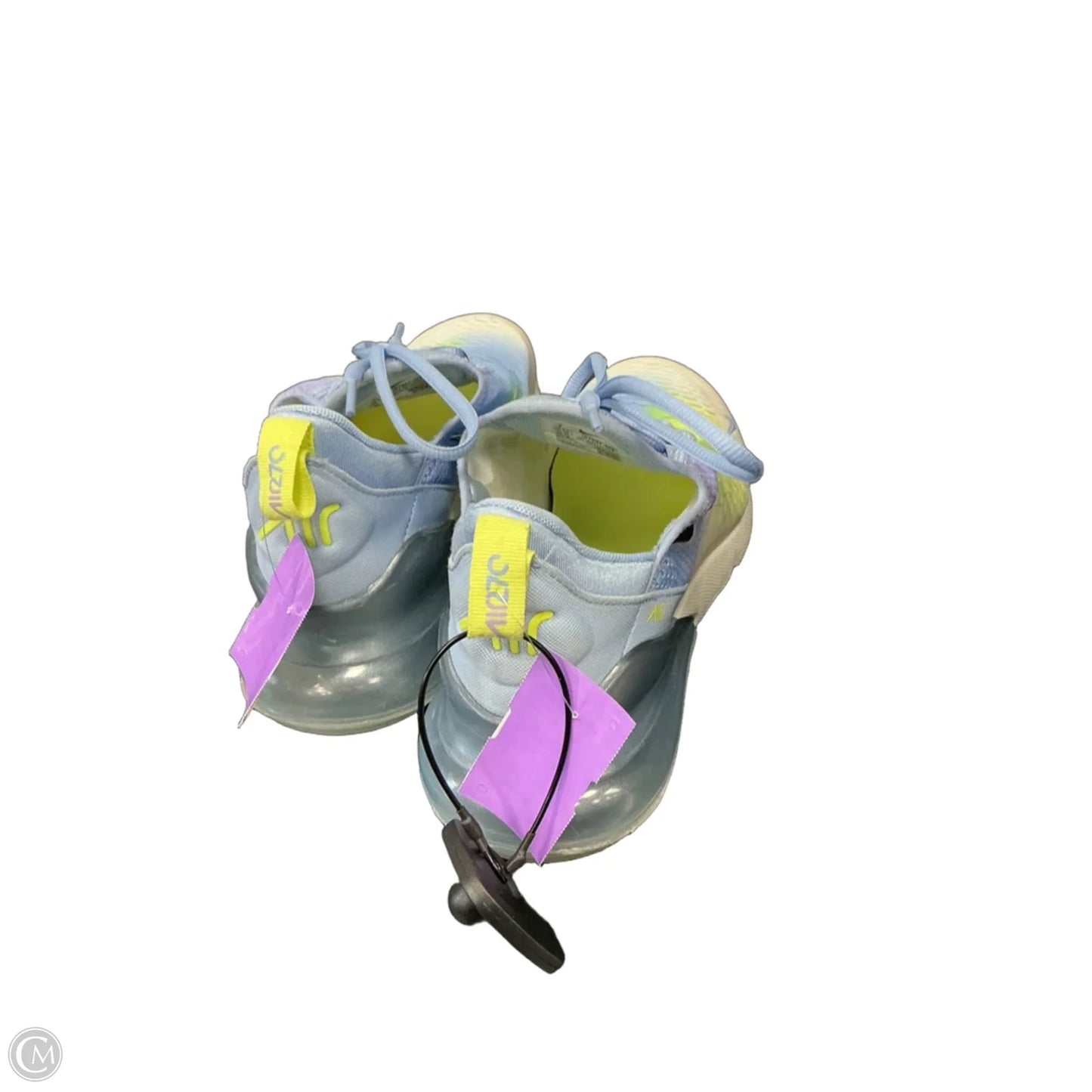 Shoes Athletic By Nike In Blue & Yellow, Size: 9